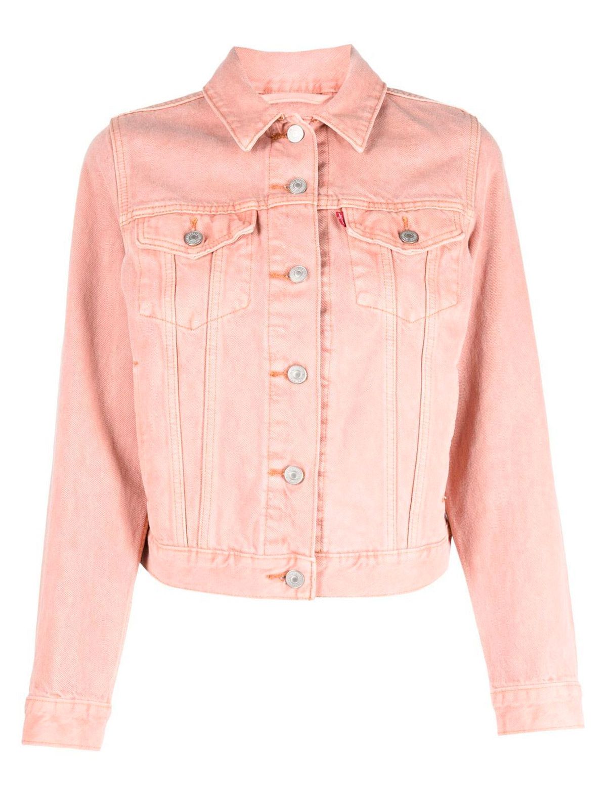 Top 67+ imagen levi's pink trucker jacket Abzlocal.mx